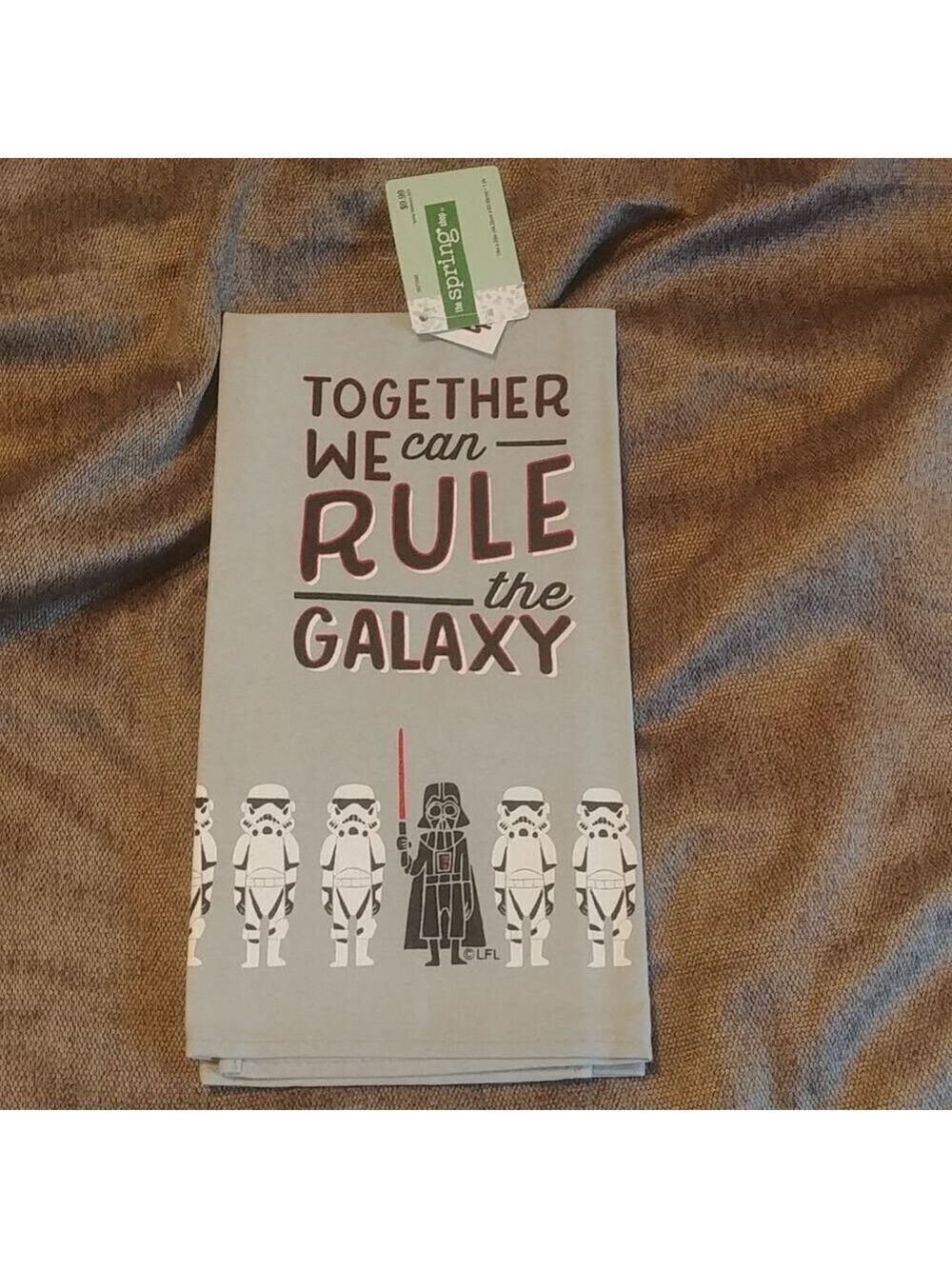 NWT Star Wars Tea Towel "Together we can rule the galaxy"